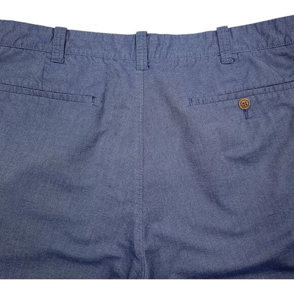 J Crew Men’s Gramercy Shorts 36 Blue Chambray 9” Inseam Flat Front - Picture 5 of 6